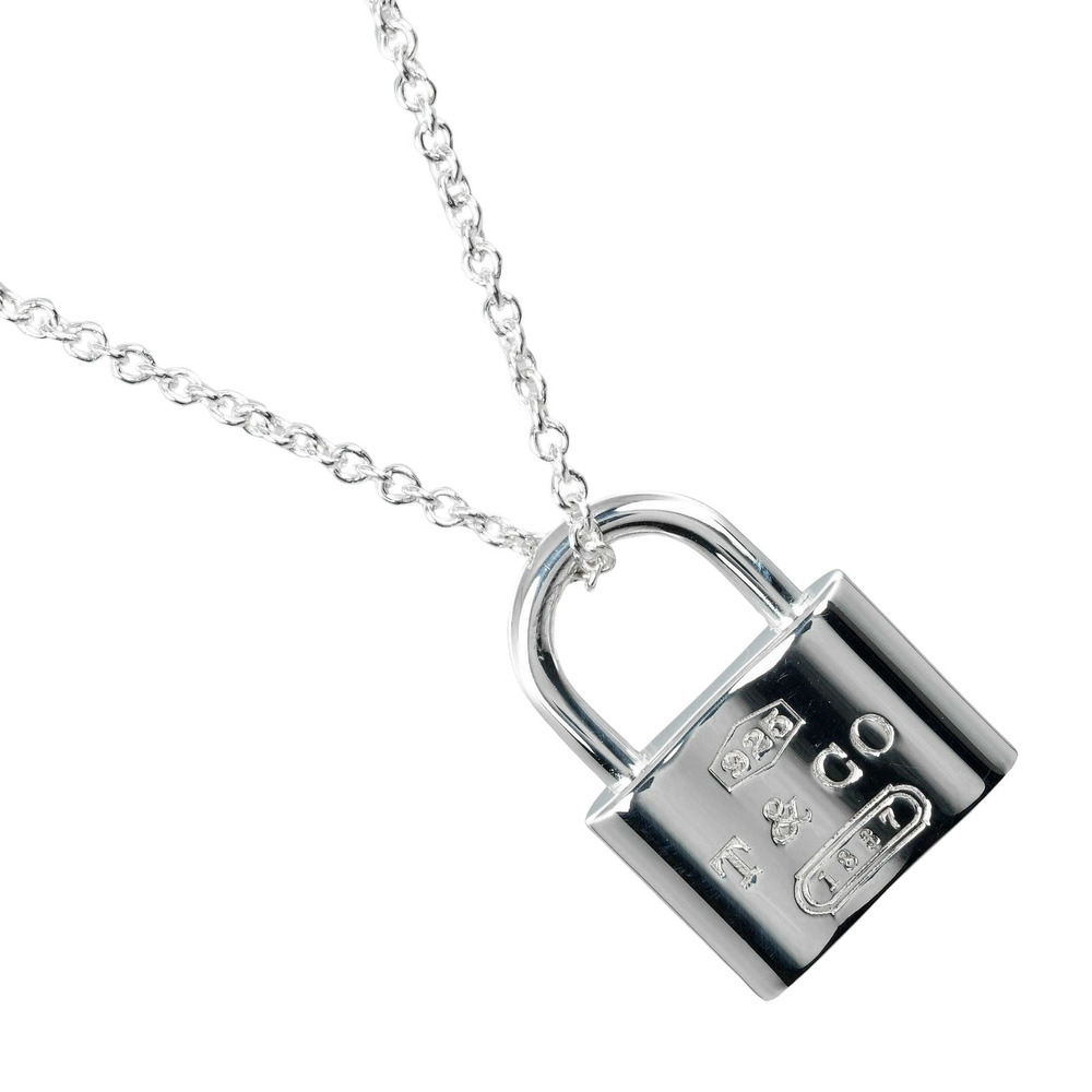 Tiffany Co Lock Necklace Sterling Silver
